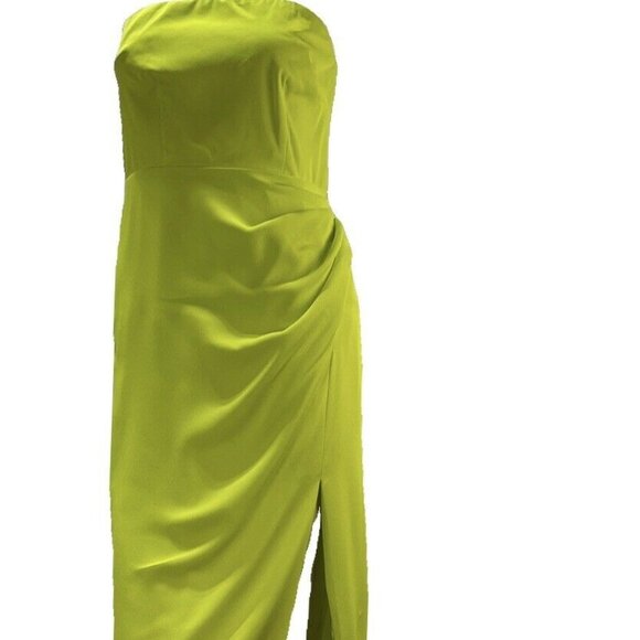 CUSHNIE Strapless Midi Dress - Picture 2 of 8